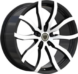 18X8.0 5-114.3 +38 73.1 BLACK W/MACH FACE