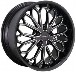 18X8.0 5-114.3 +38 73.1 BLACK AND MILLED