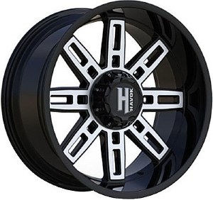 20X10 6-135 / 6-139.7 NEG18 108 BLACK AND MACHINED **ONLY SOLD IN SETS OF 4**