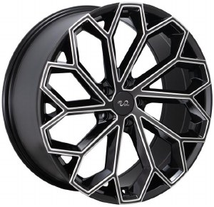 17X7.5 5-114.3 +38 73.1 BLACK AND MILLED