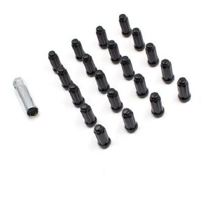 14 MM 2.0 BLACK CLOSED END SPLINE LUGS - (24 LUGS + 1 KEY)