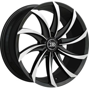 18X8.0 5-114.3 +38 73.1 BLACK AND MACHINED
