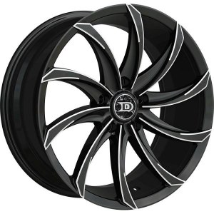 18X8.0 5-114.3 +38 73.1 BLACK AND MILLED