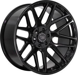 20X9.0 8-165 +0 125 GLOSS BLACK