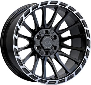 20X10 6-135 / 6-139.7 NEG19 106 GLOSS BLACK MACHINED FLANGE