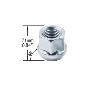 14 MM 1.50 (3/4" HEX) OPEN END BULGE ACORN (1 LUG ONLY)