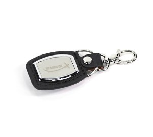 Leather and Metal Key Chain