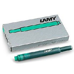 LAMY CARTRIDGES GREEN X 5