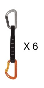 Petzl Spirit Express Quickdraw 6-pack