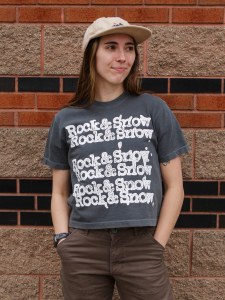 Rock and Snow Typewriter T-Shirt - Women's