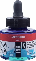 AMSTERDAM ACRYLIC INK PRI CYAN