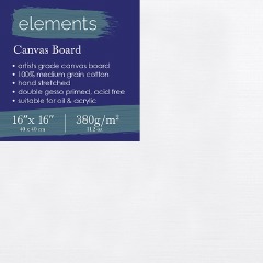 Elements Canvas Board 16&quot; x 16&quot;