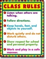 POSTER EDUCATIONAL CLASS RULES