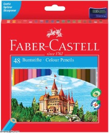 Colouring Pencils - Faber Castell 48 full length colouring pencils