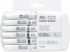 Winsor &amp; Newton Pigment Marker set Cool Greys