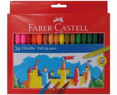 Markers - Faber Castell Colouring Markers Wallet of 36