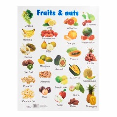 POSTER EDU FRUITS &amp; NUTS