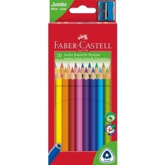 Colouring Pencils - Faber Castell 20 Extra Thick Triangular colouring pencils