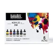 LIQUITEX ACRYLIC INKS SET 6