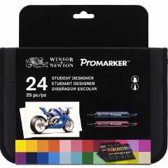 W &amp; N ProMarker  Student Designer  Set 24 markers and wallet