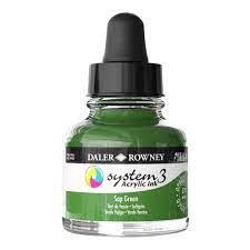 System 3 Acrylic Ink Sap Green 29.5 ml
