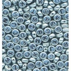 Alphabet (Letter) Beads - Silver