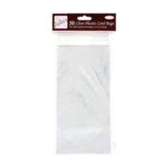 Cellophane Bags for tall cards  115mm x 225 mm (50)