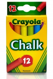 Crayola Coloured Chalk 12 Boxes