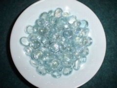 Clear Glass Nuggets BLUE