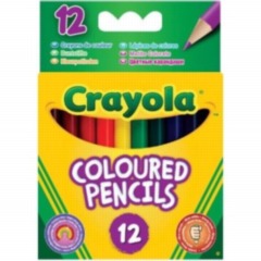 Colouring Pencils 12 Pack Half Length