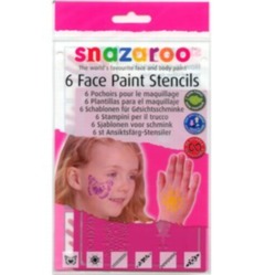 6 Face Painting Stencils for Girls