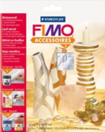 Fimo Silver Leaf Metal Foil 10 sheets