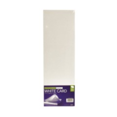 Flashcards 12&quot; x 4&quot; - White