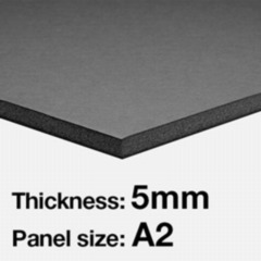 A2 Foam Board 5mm - Black
