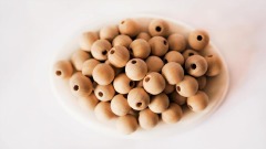 BEADS WOODEN 80 NATURAL