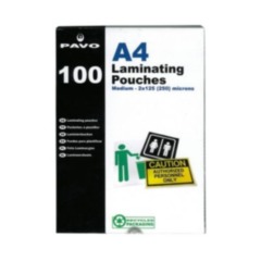 LAMINATING POUCHES A4 100 pack