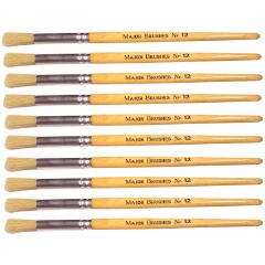 Major Hog Bristle Brush - round size 12