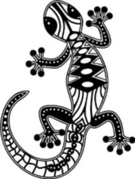 Marabu Stencil - CLIMBING GECKO