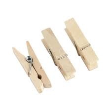 Mini Pegs Pack of 100 - Natural Colour