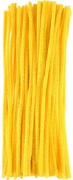 PIPE CLEANER YELLOW 30CM 25PK