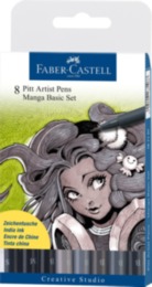 Faber Castell pitt Artist pens Manga Basic set (8 pack)