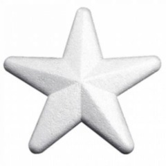 Polystyrene Stars 10 Pack