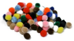 Pom Poms Pack of 25 - Assorted Colours