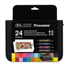W &amp; N Promarker Mixed Marker Set 25 pieces