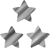 Stickers - Silver Stars Pack of 160