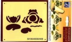 Stencil - Frog &amp; Waterlily