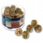 Wooden Dice Tub 50 Pieces