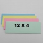 Flashcards 12" x 4" - Assorted Colours