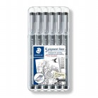 Staedtler Pigment Liner 5 Pack + 1 FREE