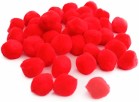 POM POMS RED 25&40MM